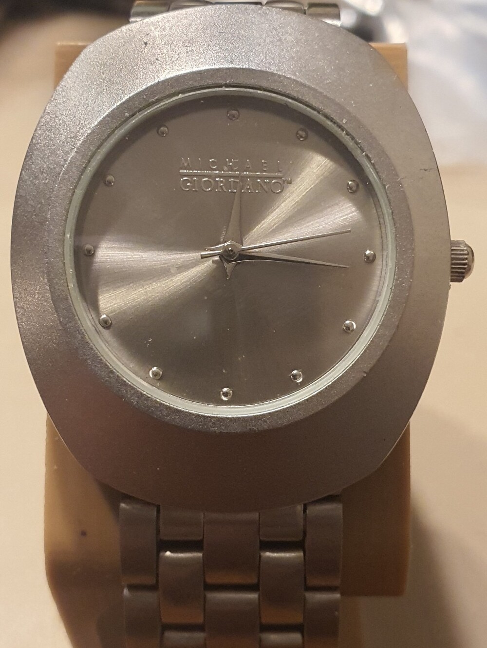 Michael Giordano Silver Stainless Steel Men's Watch